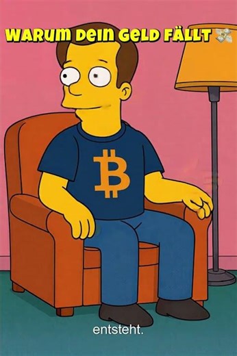 Warum Geld fällt #simpsons #geldpolitik #krypto #thesimpsons #animation