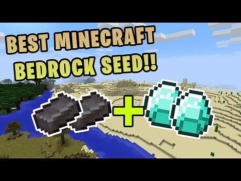 The BEST Minecraft Bedrock SEED - LOTS OF DIAMONDS & NETHERITE - Minecraft Bedrock Edition