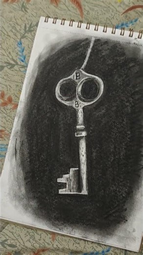 🗣️you can't draw a real key on a paper!, meanwhile me #shorts #viral #art