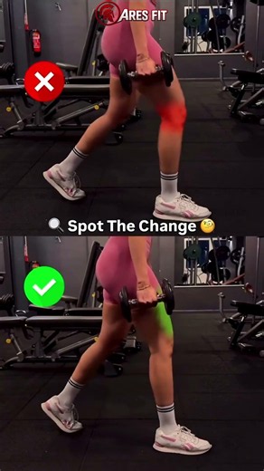 Bulgarian Split Squat 🍑 Spot the Mistake