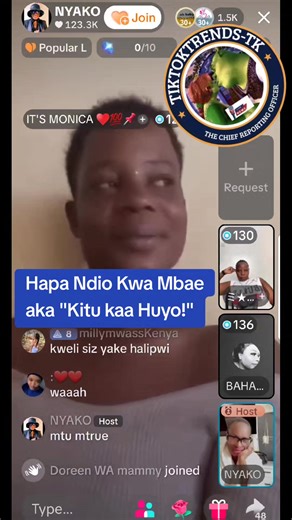 kitu kaa hiyo #nyako nyako and Monica live #foryou #tiktokkenya #trendingnow #tiktoktrends_tk