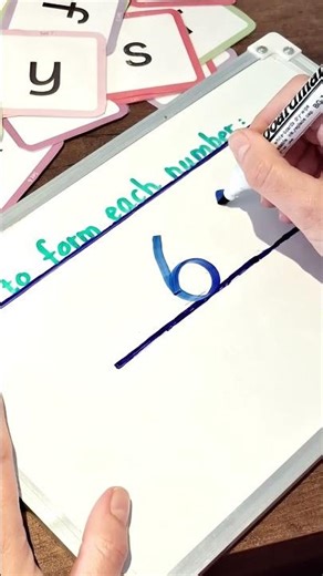 The Simplest Way to Teach Number 6 to Your Child #preschoollearning #writingletters
