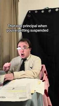That one principal when you’re getting suspended. #school #principal #skits