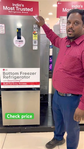 LG 340 liters bottom freezer refrigerator // lg smart refrigerator