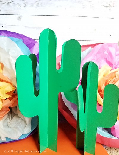 3d Cactus with Free SVG