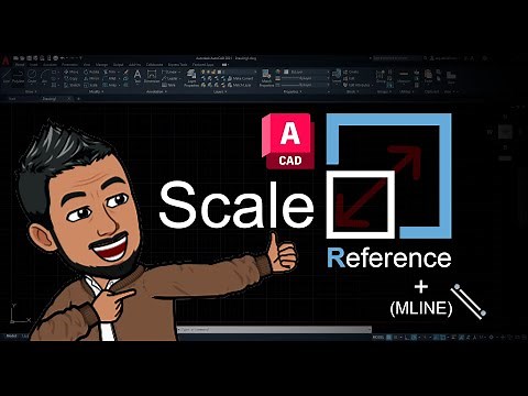 How to use SCALE in AutoCAD - learn how to use SCALE WITH REFERENCE