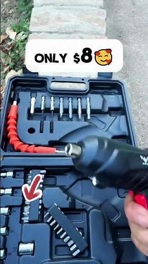 Compact 3.6V Cordless Electric Screwdriver Kit with LED Light & 46pcs Accessories