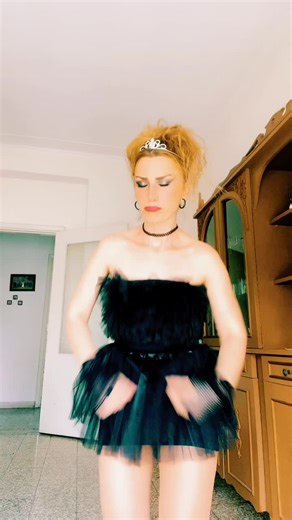 Dance Performance in Tutu Dress and Tiara