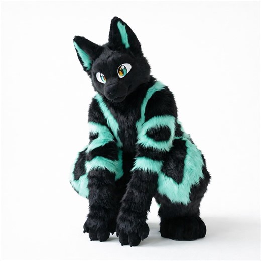Fursuit Fullsuit Set - Handmade Furry Costume Full Body With Head, Paws, Tail & Feet - Professional Faux Fur Cosplay Outfit - Etsy Canada