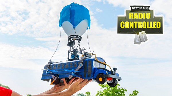 Real Fortnite RC battle bus | Big scale + Fortnite battle bus | The real one