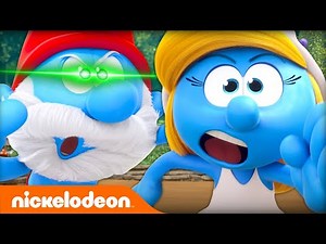 Why Are The Girl Smurfs Fighting The Boy Smurfs? | Nicktoons