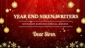 𝐘𝐄𝐀𝐑-𝐄𝐍𝐃 𝐒𝐈𝐑𝐄𝐍 𝐖𝐑𝐈𝐓𝐄𝐑𝐒 𝐒𝐏𝐄𝐂𝐈𝐀𝐋 𝐀𝐖𝐀𝐑𝐃𝐒!✨ DEAR SIREN RANKINGS (for the month of November)🥳🥂 Congratulations writers! 😍 Maging inspirasyon sana ang awards na ito para mas pagbutihin at mas magsipag sa pagsusulat ng mga kwentong kakikiligan ng lahat! See you again next year DS Writers 😁 New year, new stories to create 😍 Padayon! 🍀 | Siren Love Stories