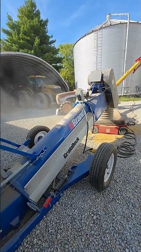 Brandt Grain Deck Unloading Trucks | Portable Drive Over Hopper | Soybean Harvest | Fill Grain Bins
