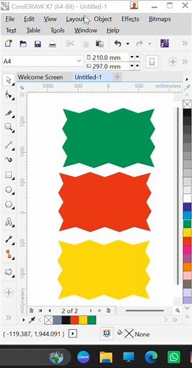 This CorelDRAW Tool is Magic | 3 Color Tag Design in X7