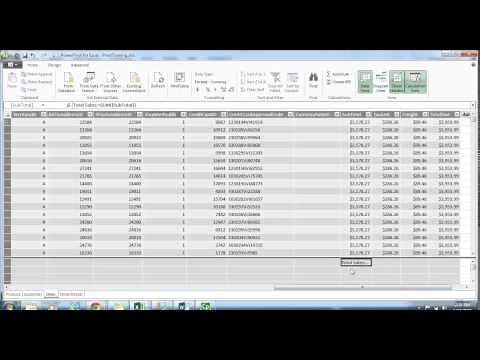 Calculated Column and Fields in Power Pivot