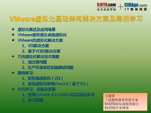 VMware 虚拟化基础架构解决方案及案例学习 - SlideServe