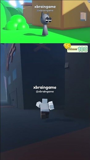 Simon's Realm Gray Morph and Badge in 3D Sprunki RP And Animations ROBLOX