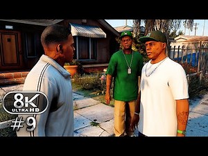 GTA V 8K Ultra Graphics Gameplay Walkthrough Part 9 - GTA V 8K 60FPS PC No Commentary