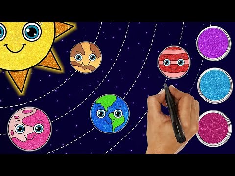 How to Draw Planets🌎| Solar System Drawing | Drawing and Coloring for Kids | HooplaKidz How To