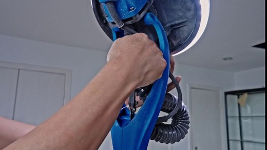 Drywall Sander, 820W Electric, 1800RPM, 9Inch Sanding Discs, Fine Grit, Vacuum Dust Collection, Foldable Extendable Handle