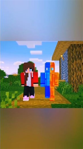 Did Elemental JJ Fall in Love With Her? 😱🔥 Minecraft Short