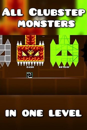 All Clubstep monsters in Geometry Dash #geometrydash #gd #dimagd2