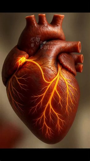 Explorando Fatos on Instagram: "💓 O coração não é só um músculo — ele tem sua própria eletricidade! 🔹 O nódulo sinusal gera o ritmo cardíaco. 🔹 O impulso passa pelo nódulo AV, que segura um pouco o sinal para dar tempo aos ventrículos de encherem. 🔹 Depois, segue pelo feixe de His e fibras de Purkinje, fazendo os ventrículos se contraírem em perfeita sincronia. Esse ciclo acontece milhares de vezes por dia, sem pausa, mantendo a vida. ⚡❤️ 👉 Alterações nesse sistema podem gerar arritmias, al