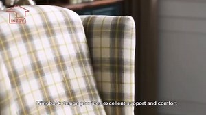 INZOY Wingback Pushback Recliner Chair, Fabric Push Back Recliners with Padded Seat, Mid Century Modern Reclining Chair for Living Room Bedroom, White