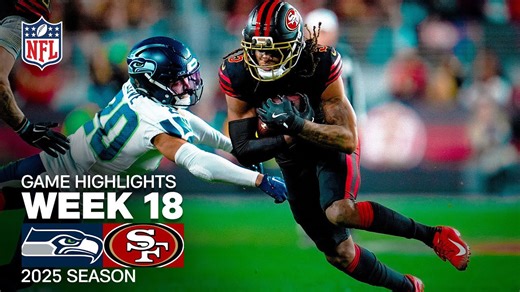 Seahawks vs. 49ers highlights week 18