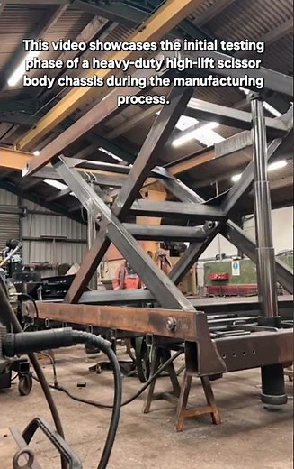 High-Lift Scissor Lift Chassis Fabrication