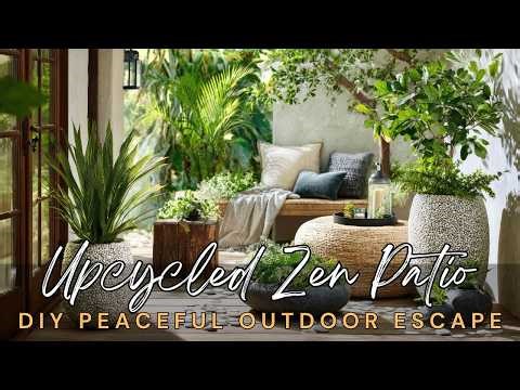 Upcycled Zen Patio Makeover: DIY Decor Ideas for a Peaceful Outdoor Escape