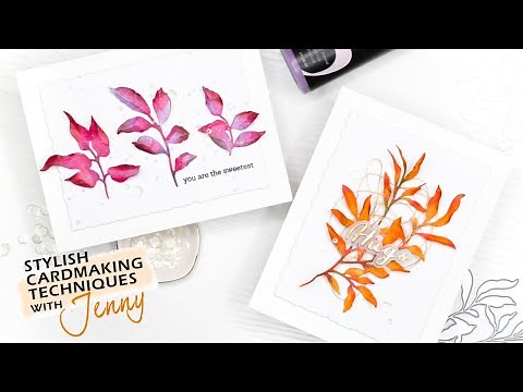 Make Your Die Cuts Pop! | Stylish Cardmaking Techniques with Jenny