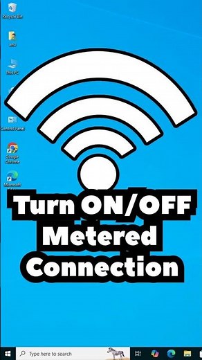 Enable or Disable Metered Connection Windows 10 - LAN & WiFi