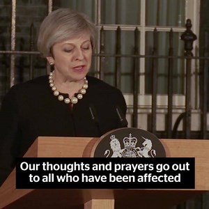 "We will all move forward together. Never giving in to terror. And never allowing the voices of hate and evil to drive us apart." - Theresa May's statement last night | London Evening Standard