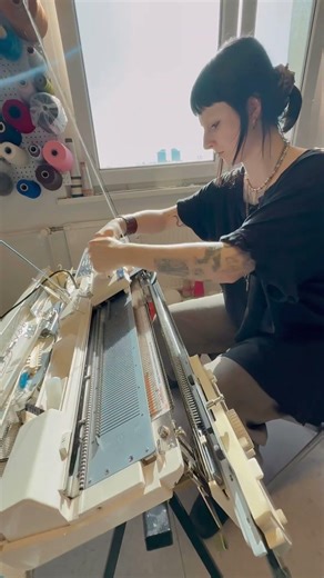 Come knit with us on a knitting machine!