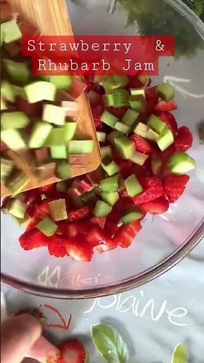 Strawberry and Rhubarb Jam - small batch
