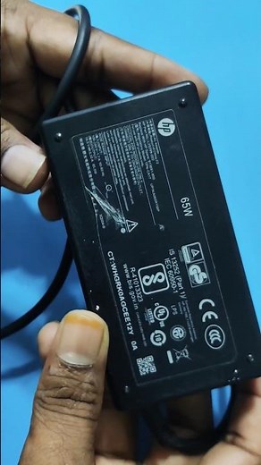 HP laptop Blue pin original adaptor 65w 19.5v #dpew_official #shorts #original #charger #laptop #hp