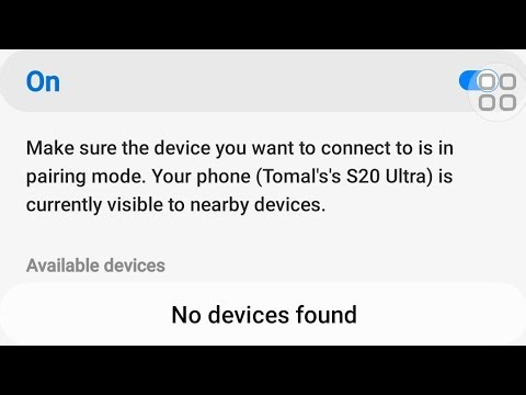 How to fix bluetooth no devices found problem in samsung galaxy phone 2025