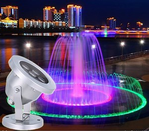 [Hot Item] Stainless Steel Outdoor Fountain Multi Color IP68 Underwater Swimming Pool LED Light