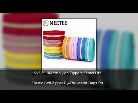 1/2/3/5/10M 5# Nylon Zippers Tapes DIY Plastic Coil Zipper By The Meter Bags Purse Decorative Z