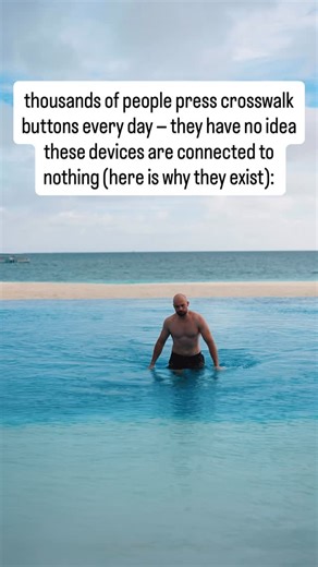 Max Herd on Instagram: "1. In New York City, out of thousands of pedestrian crossing buttons, fewer than one hundred actually work; the rest are empty boxes with wires. 2. Since the 1980s, city authorities have switched traffic lights to automatic computer control, but they never removed the physical buttons. 3. A similar situation occurs in elevators: the “close door” button in most US buildings is disabled for regular passengers and only works for firefighters. 4. Psychologists call these “pla