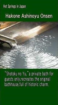 Hot Springs in Japan Hakone Ashinoyu Onsen #onsen #japan #travel #hotspringsinjapan