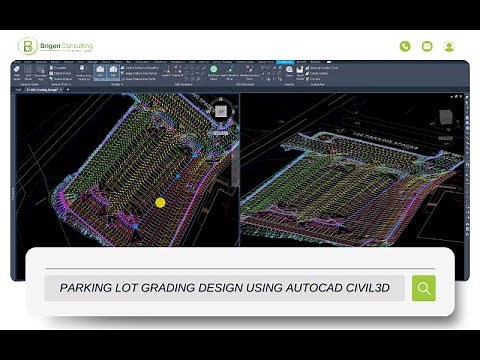 Parking Lot Grading Design Using Autocad Civil3D
