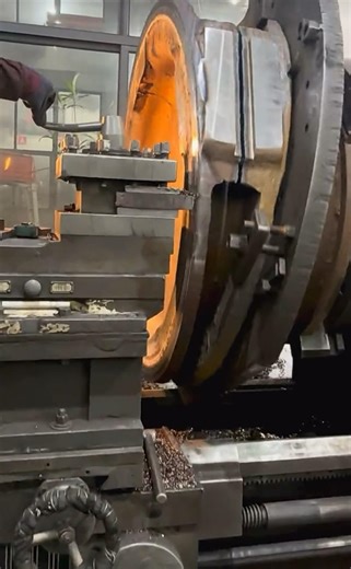 Massive Lathe Machining 🔥 | Turning a Giant Steel Part with Precision