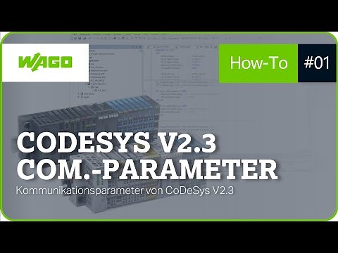 Kommunikationsparameter von Codesys V2.3