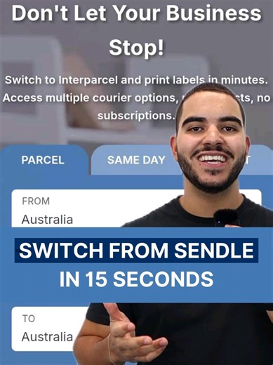 If Sendle’s suspension has disrupted your business, you’re not alone! We know how stressful it is when orders are ready to go and your shipping suddenly stops. Interparcel is here to help you get back on track quickly, with a fast switch and immediate access to alternative couriers. ✔ Switch in minutes ✔ Ship with multiple couriers from one dashboard ✔ Pay no subscription fees ✔ Use Australia Post or other trusted couriers ✔ Keep customers informed and orders moving When one carrier stops, your 