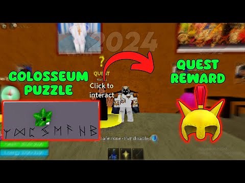 How to Complete Colosseum Puzzle (Bartilo Quest) | Blox Fruits