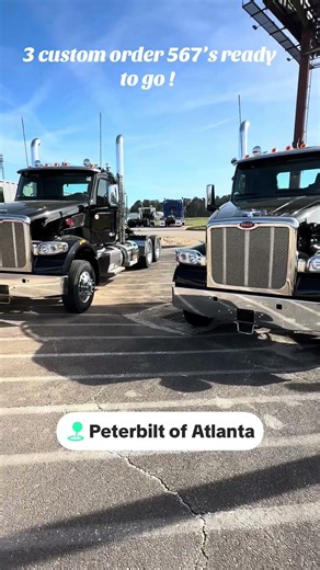 Custom ordered Peterbilt 567 day cabs!💪💪 #peterbilt #cummins