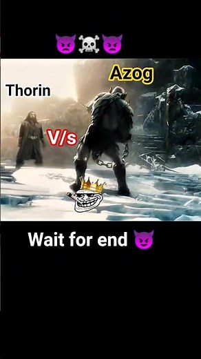 The Hobbit: The Battle of the Five Armies (Thorin V/s Azog fight) 2014 #shorts #thehobbit #hollywood