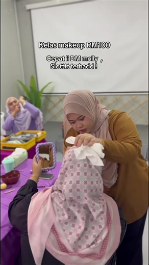 Tour Make Up Class Nak belajar makeup cantik & kemas walaupun zero skill? Slot terhad — DM now to book!💄 #kelasmakeup #makeuplesson #makeupclassmalaysia #makeupbeginner #belajarmakeup